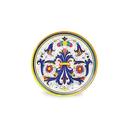 Arte D'Italia Imports Ricco Deruta Hand Painted Dinner and Decorator Plate From Italy