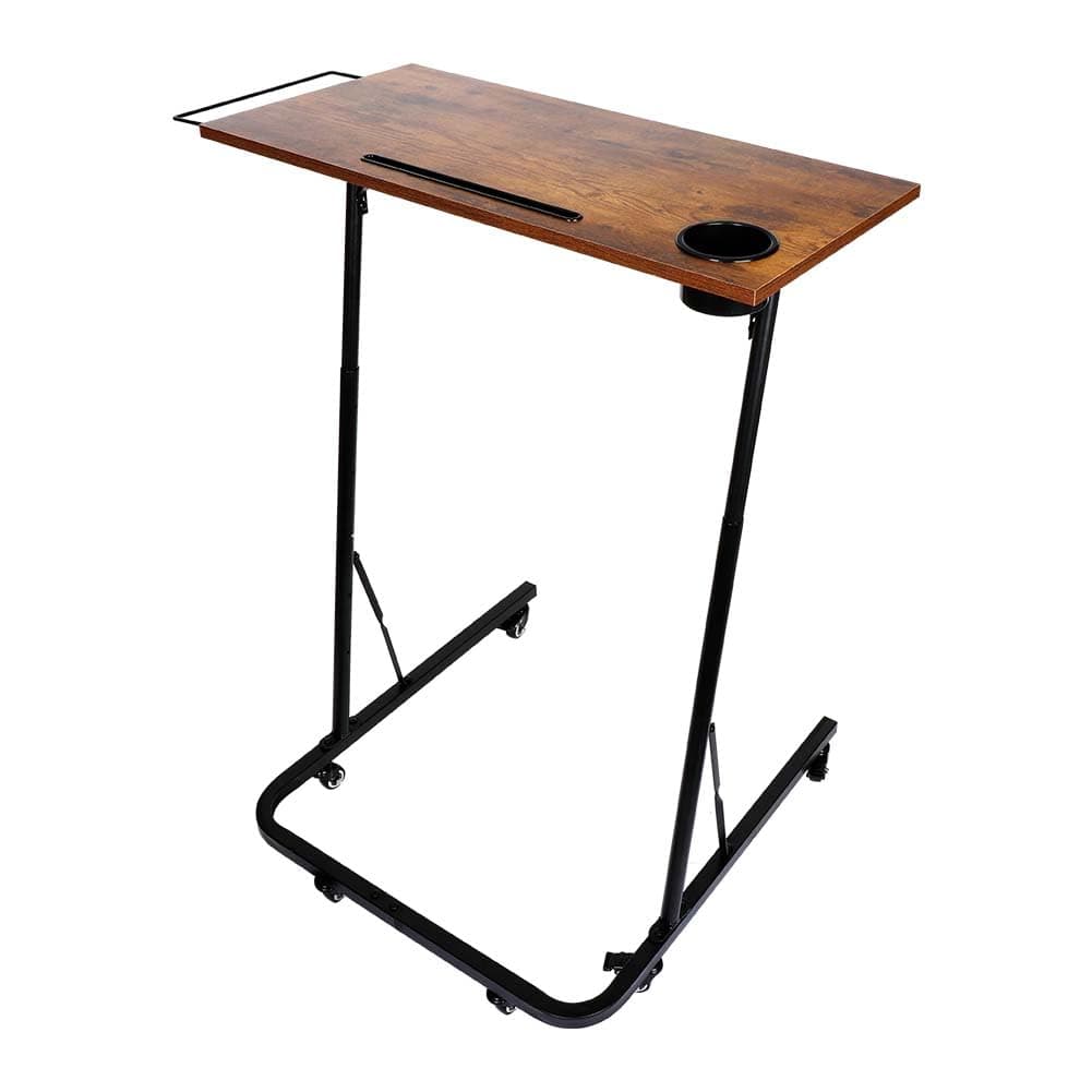 Adjustable Bike Trainer Fitness Desk - Treadmill Desk Workstation for Indoor Cycling - Portable Bike Trainer Fitness Desk with Lockable Wheels