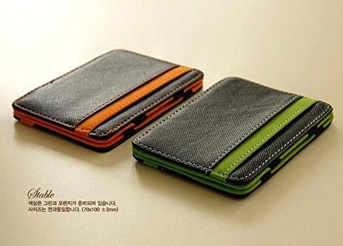 Magic Wallet & Magic Money Clips for Men Purse (Color = Orange) Size 10*7*0.8cm