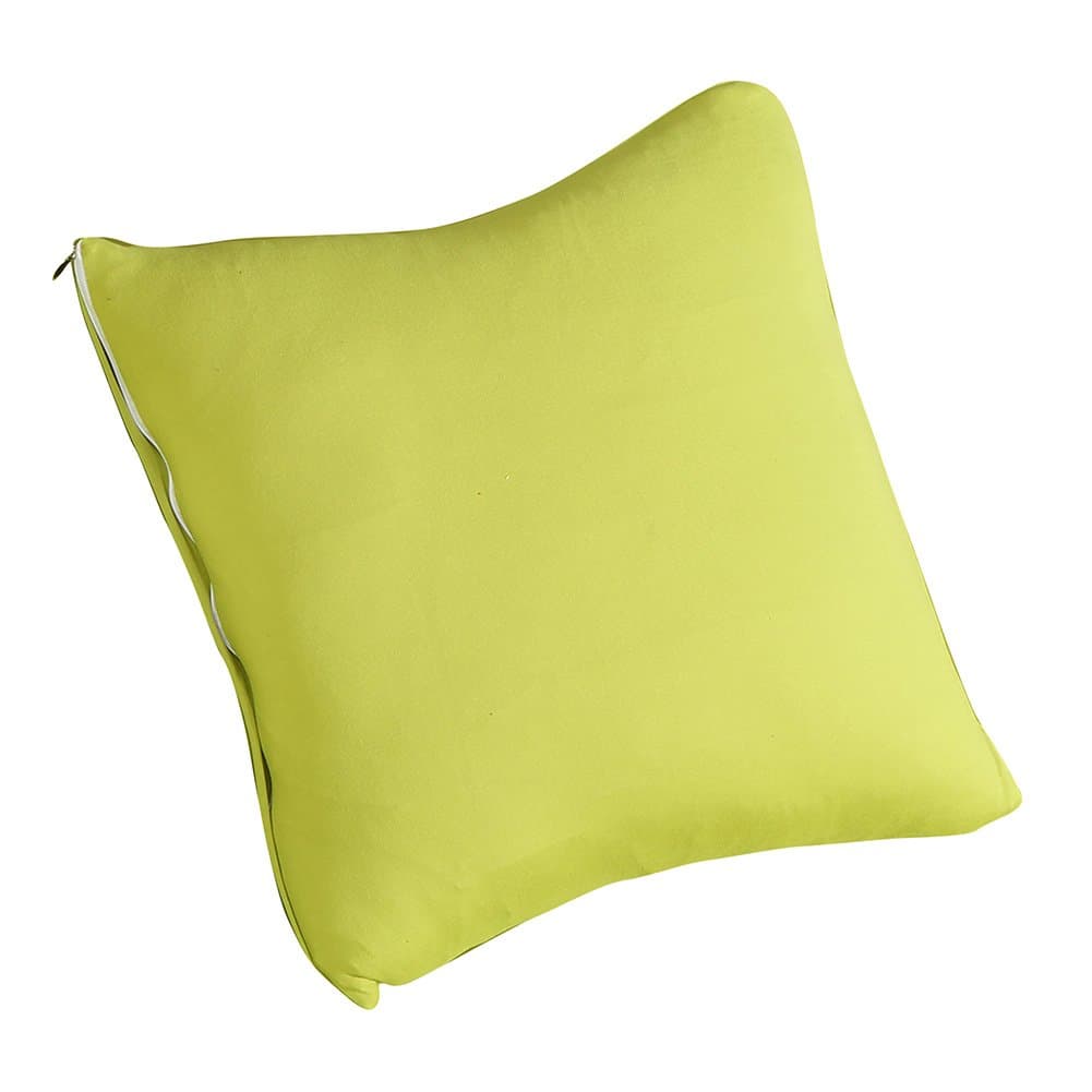 JIAN YA NASolid Cushion Cover 18"x18" Polyester New Living Decorative Throw Pillow Case Sofa Home Decor Cushion Cover with Invisible Zipper Sham Cushion Slipcover (Light Green)