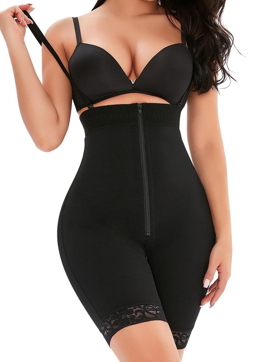 GHAKKE Fajas Colombianas Shapewear For Women Post Surgery Postparto Waist Trainer Body Shaper Butt Lift Flat Belly Sheathing (Color : Black, Size : S)
