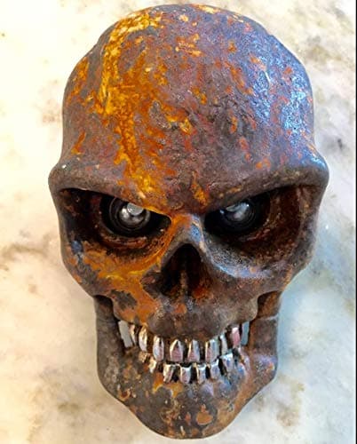 Two Skull Brake/Tail Lights for Harley Chopper Motorcycle, Street Rod, Rat Rod