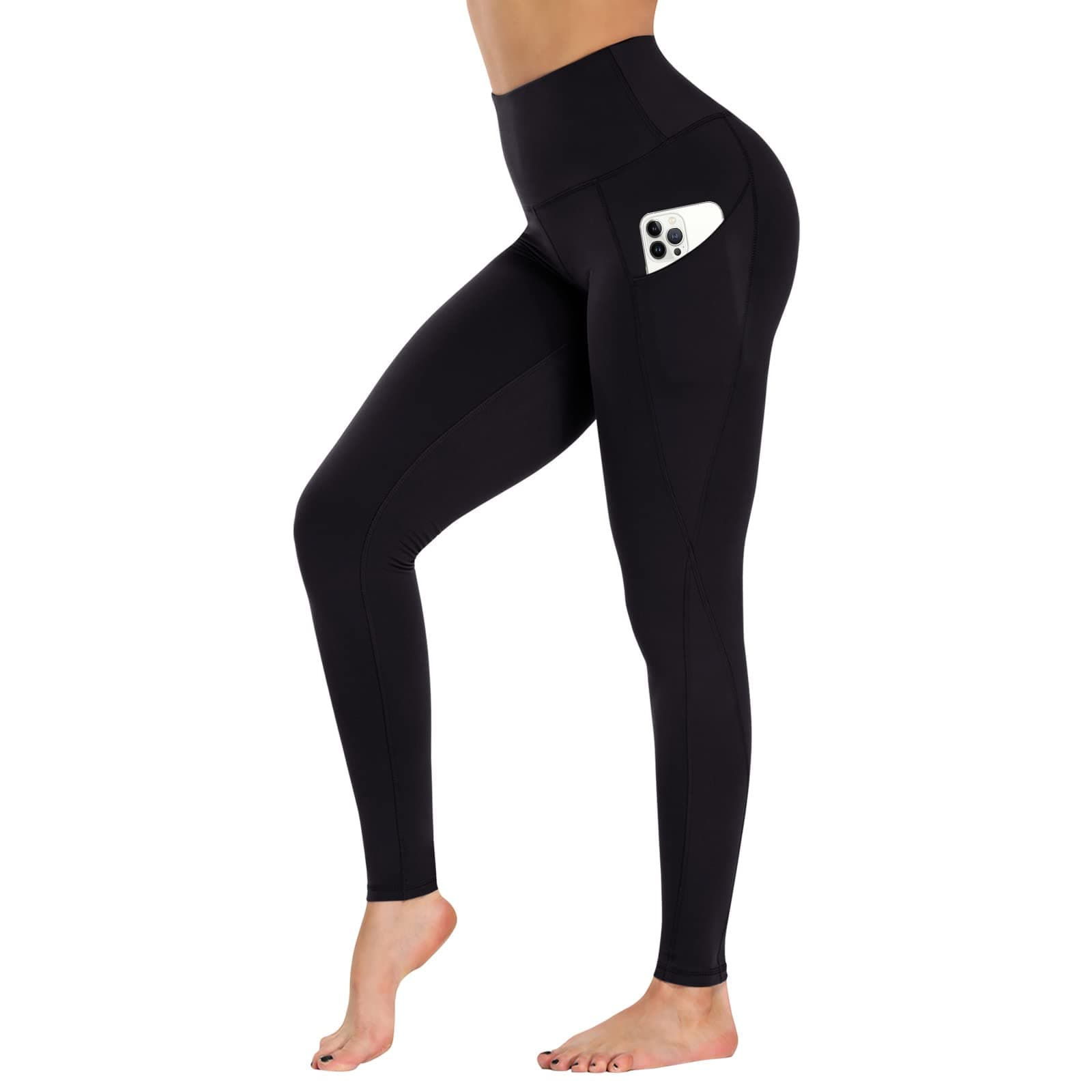GAYHAYHigh Waist Yoga Pants with Pockets, Leggings for Women Tummy Control Compression Workout Leggings for Women