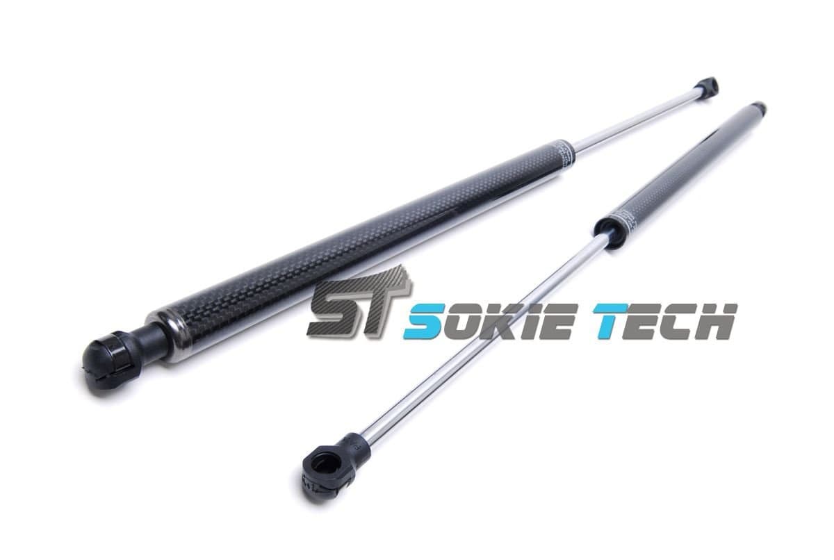 Carbon Fiber Shock Spring Strut Rod Prop Lift Support Gas Hood Damper Kit for 1990~1993 Acura Integra DA5-DA9, DB1-DB2