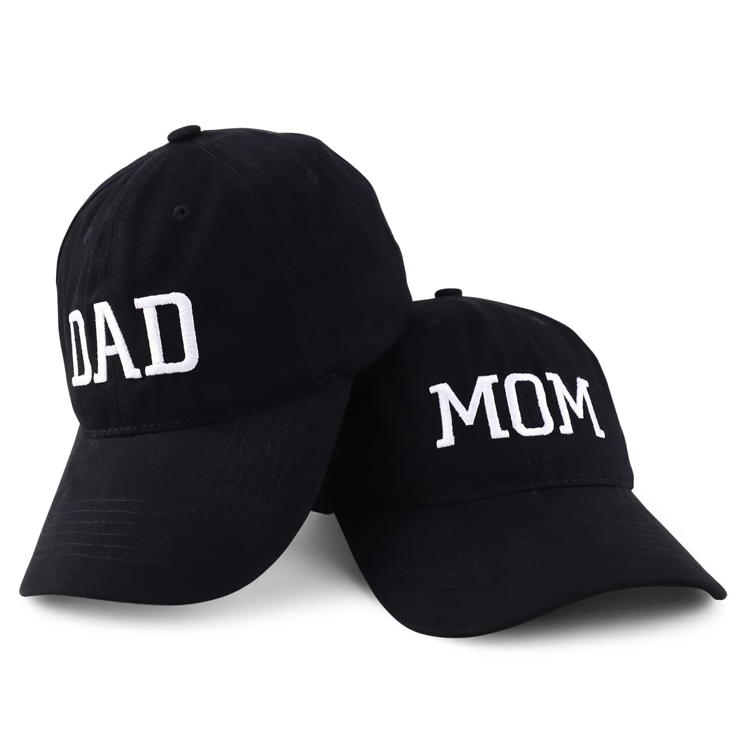 Capital Mom and Dad Soft Cotton Couple 2 pc Cap Set