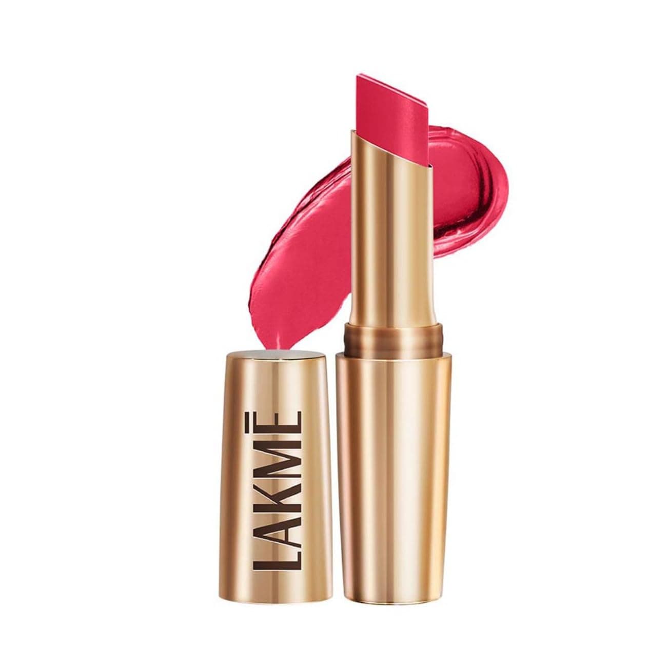 Lakme Powerplay Priming Matte Lipstick, Smooth Matte Finish, Lightweight Lipstick, Smudgeproof, Lasts 16hrs, Hydrates Lips, Ruby Rush, 3.6g