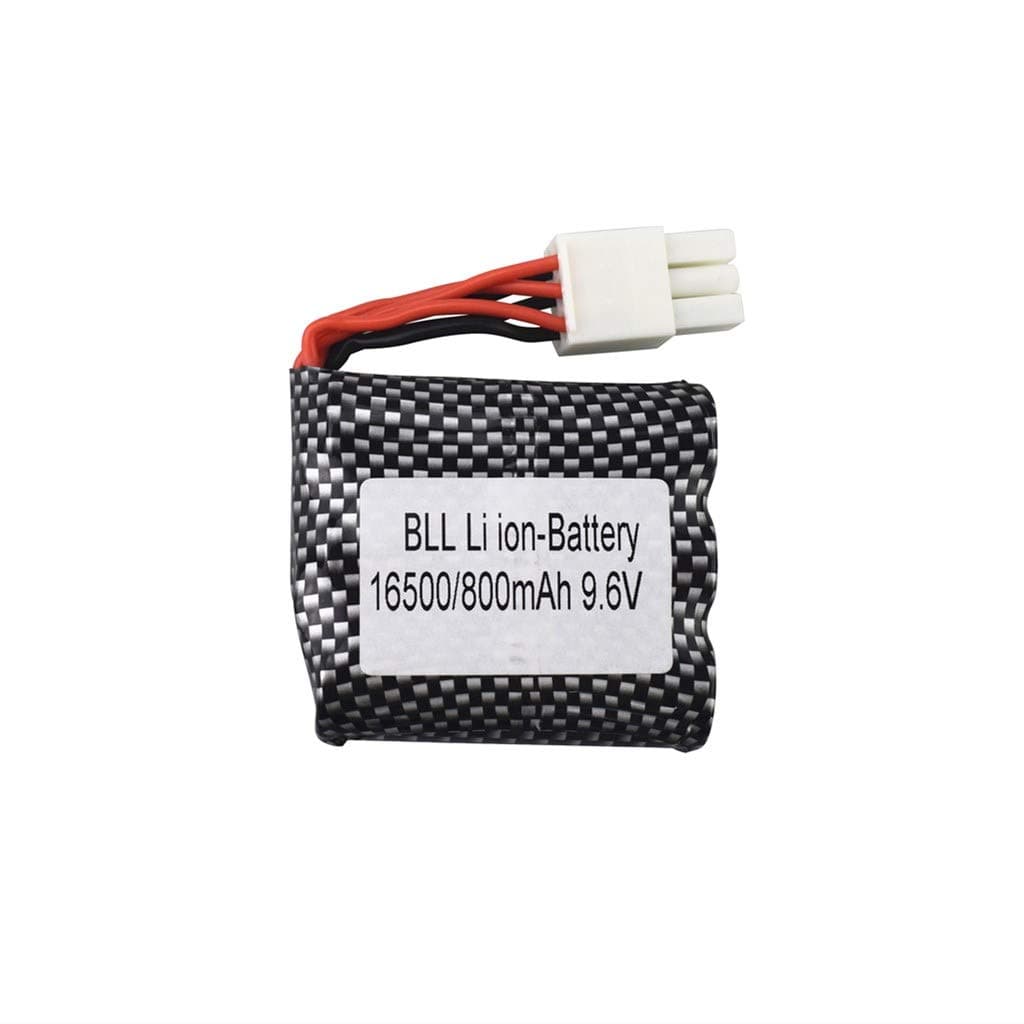SZMYLED RC Car Battery,Lipo battery,9.6v 800mAh EL-6P Li-ion Battery, for S911 912 9115 9116 9120, RC Truck Parts ,9.6 v 16500 15C 1pcs