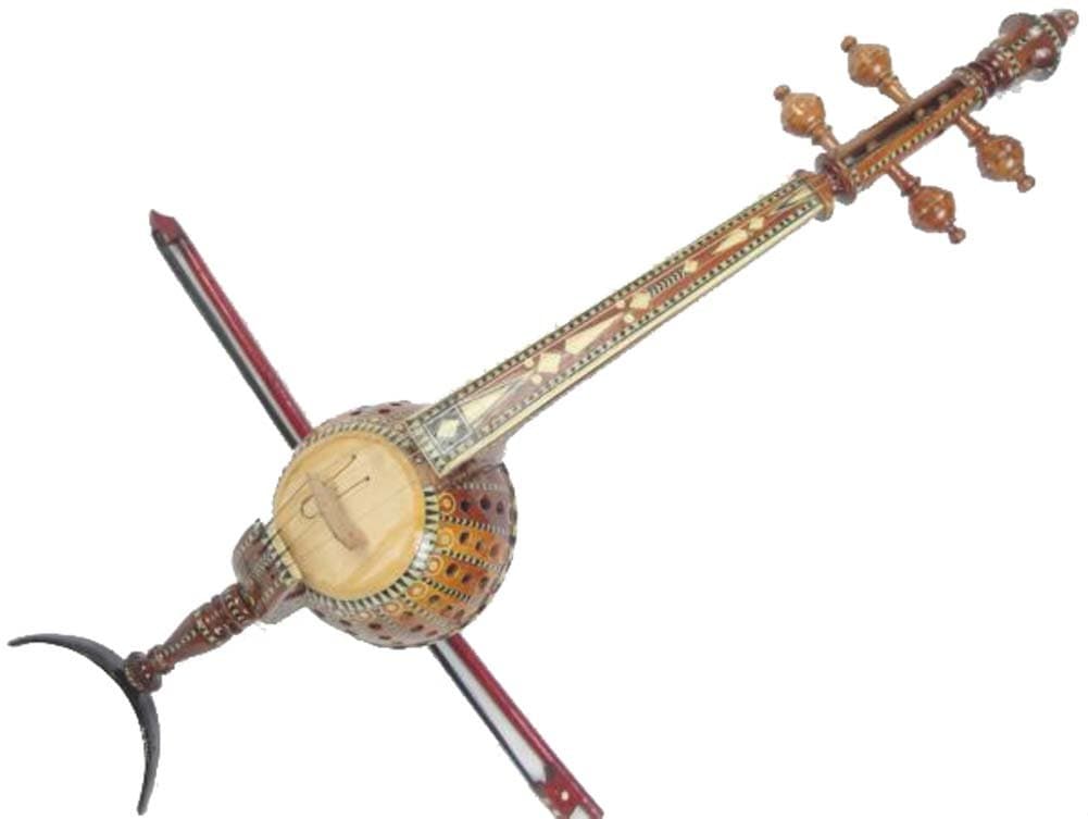 Uyghur Violin Fiddle Silk Road String Musical Instrument World Music Ghijek 60cm