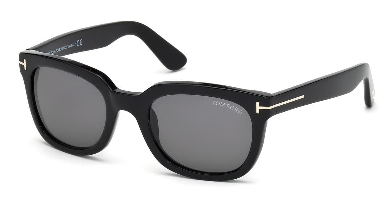 Tom Ford TF 198 01A CAMPBELL BLACK Sunglasses - 53mm
