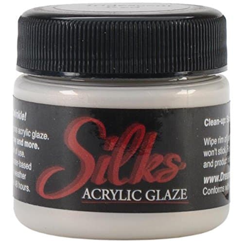 Luminarte Silks Acrylic Glaze Jar, 1-Ounce, Iridescent Red