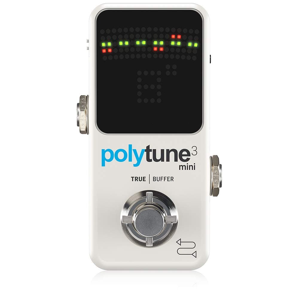 TC Electronic POLYTUNE 3 MINI Tiny Polyphonic Tuner with Multiple Tuning Modes and Built-In BONAFIDE BUFFER