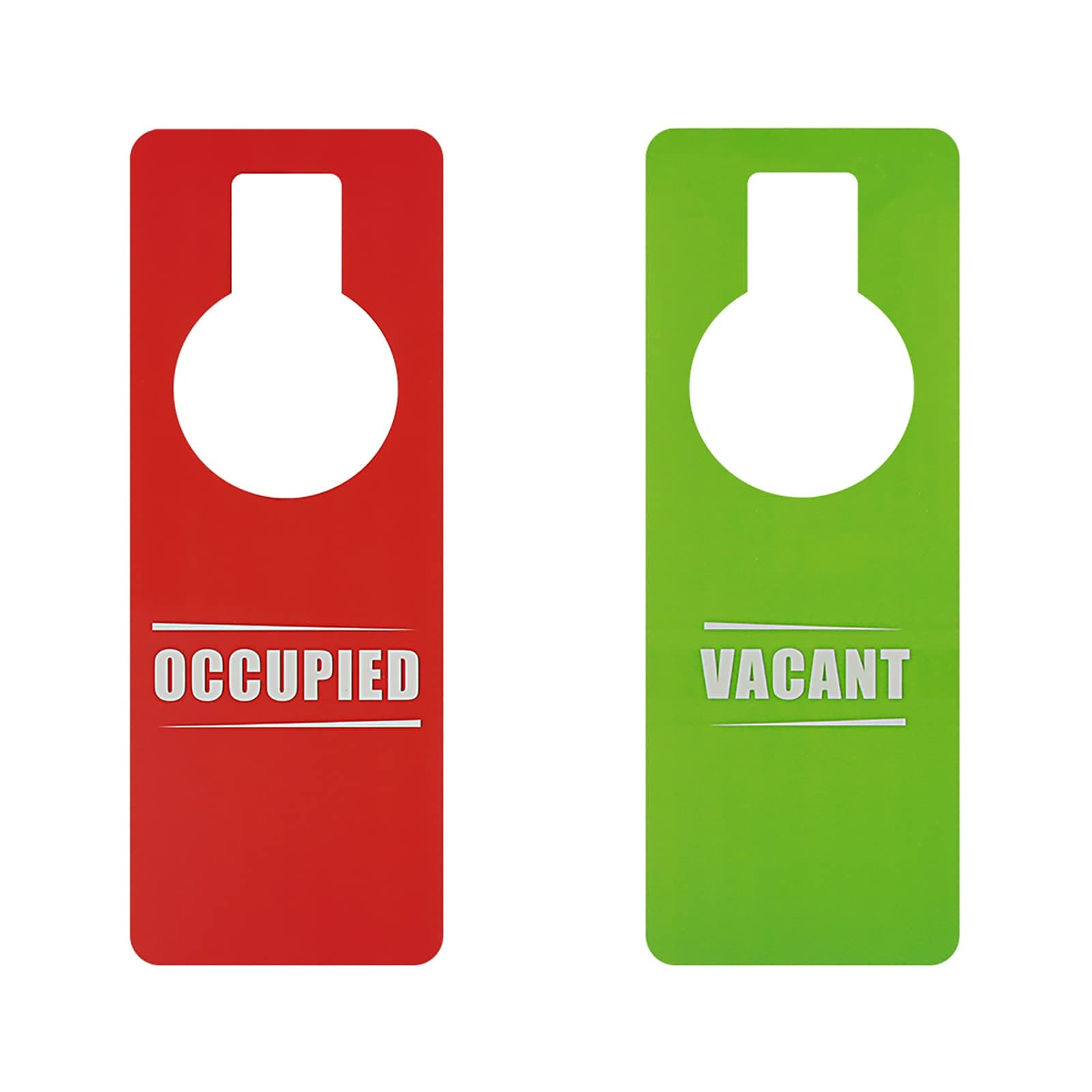 Muka Red Occupied Green Vacant Door Knob Hanger Sign