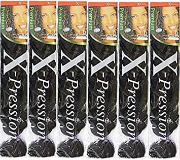 Sensationnel Synthetic Kanekalon Braids African Collection XPRESSION (Pack of 6) (SM1B/27)