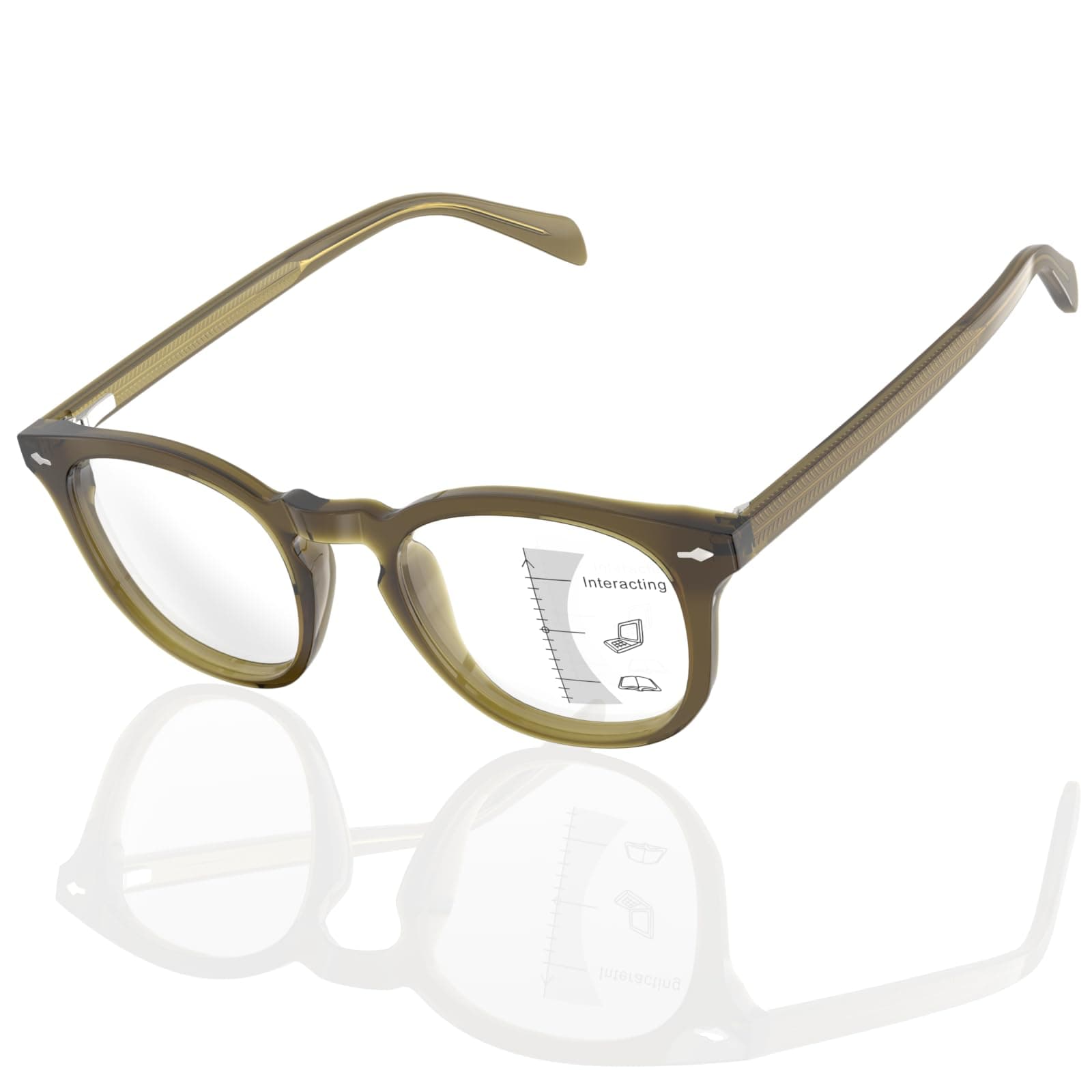 JO Progressive Multifocus Reading Glasses Unisex Progressive Reader