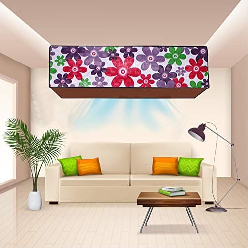 Wrapped in Smile Waterproof and dustproof Split AC Cover for LG 1 Ton 5 Star Inverter (Copper, KS-Q12ENZA) (Blue Colour)