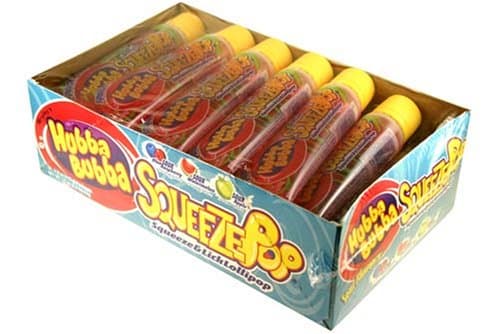 Hubba Bubba Squeeze Pops Sweet Liquid Candy 18 Pack
