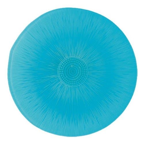 La Mediterranea Dessert Plate Recycled Glass Turquoise