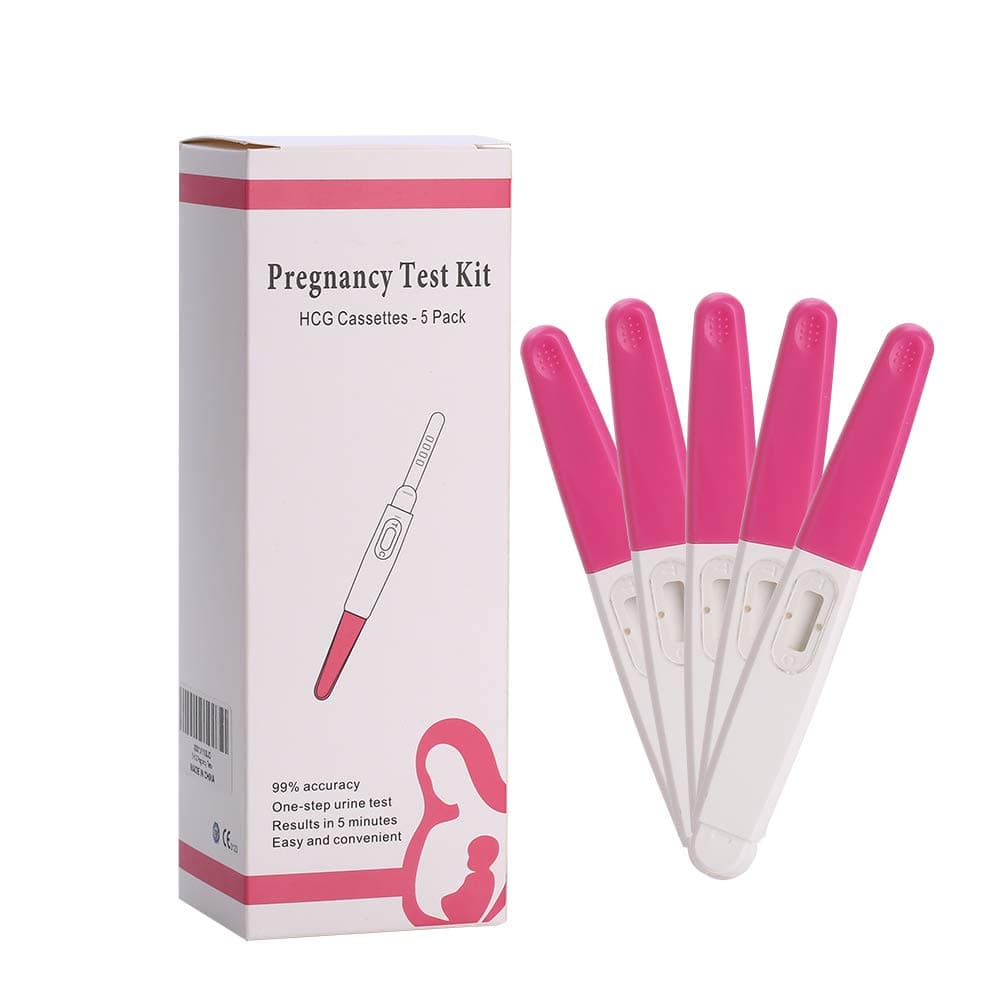 Pregnancy Test, 5 Pregnancy Tests with HCG Pregnancy Test Strips, Early Detection Pregnancy Test Kit