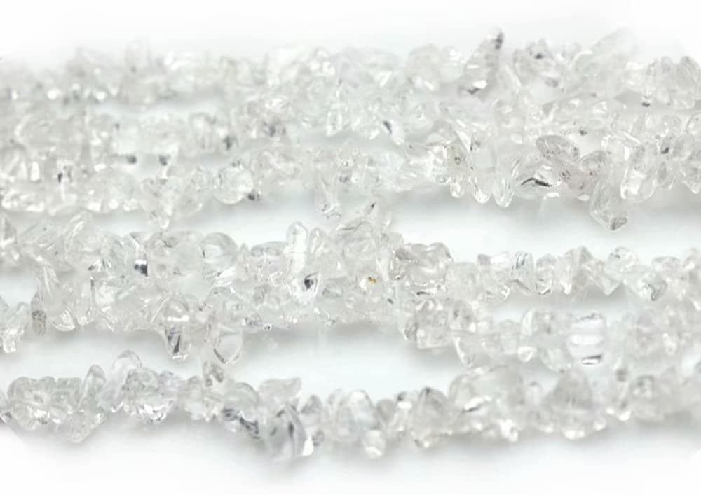Strand of Grade A Clear Quartz Chip 5-8mm Beads