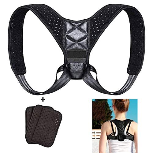 Posture Corrector for Women & Men, Posture Brace, Comfortable Adjustable Back Support Belt, Upper Back Brace for Providing Uncomfortable Relief from Back, Neck & Shoulder Supports(Universal)