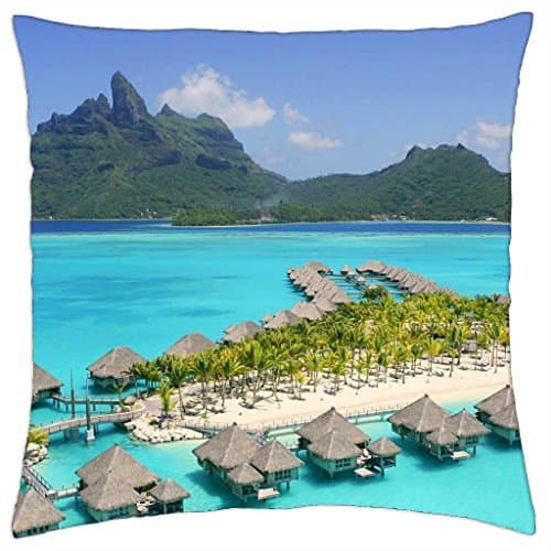 St Regis Hotel Bora Bora - Throw Pillow Cover Case (18