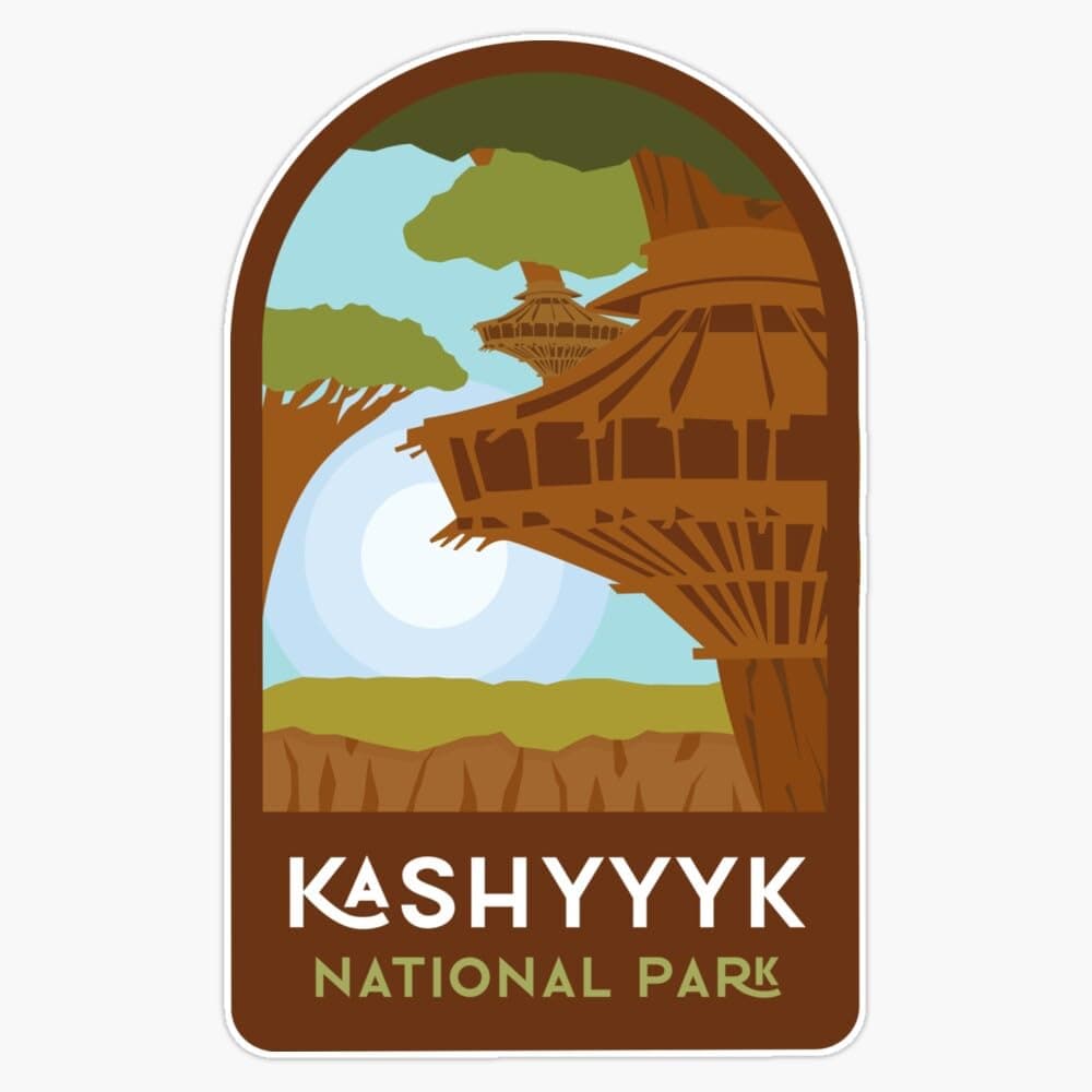 Kashyyyk National Park Sticker Bumper Sticker Vinyl Decal 5"