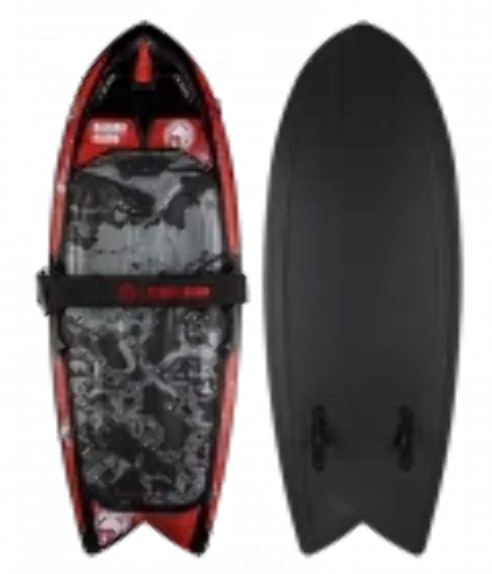 Radar Skis Hawk Kneeboard - Black-Red