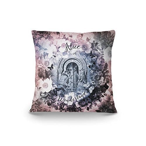 Alice in Wonderland Throw Pillow, Alice Pillow Cover, Bookish Accent Pillow, Literary Gift