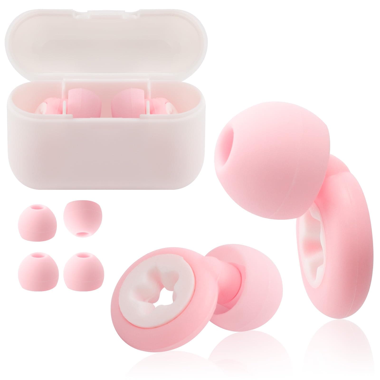 RunmeiheEar Plugs,Noise Cancelling Ear Plugs for Sleeping, Swimming, Studying, Working, Concert Ear Plugs with 3-Layer Noise Reduction