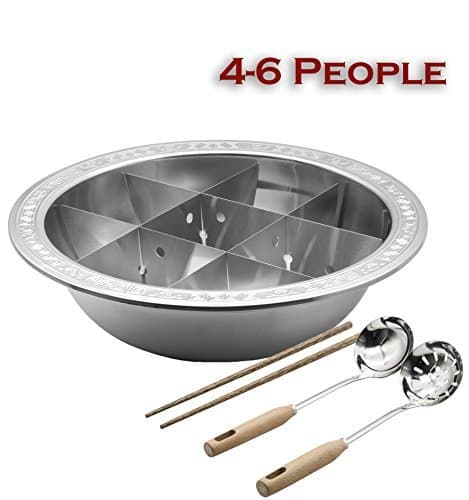 39cm Wide 九宫格 Jiugongge With Divider Stainless Steel Hotpot Pot