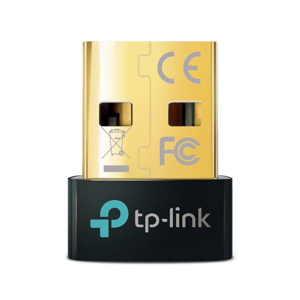 TP-Link USB Bluetooth Adapter for PC, 5.3 Bluetooth Dongle Receiver (UB500) Supports Windows 11/10/8.1/7 for Desktop, Laptop, Mouse, Keyboard, Printers, Headsets, Speakers, PS4/ Xbox Controllers.
