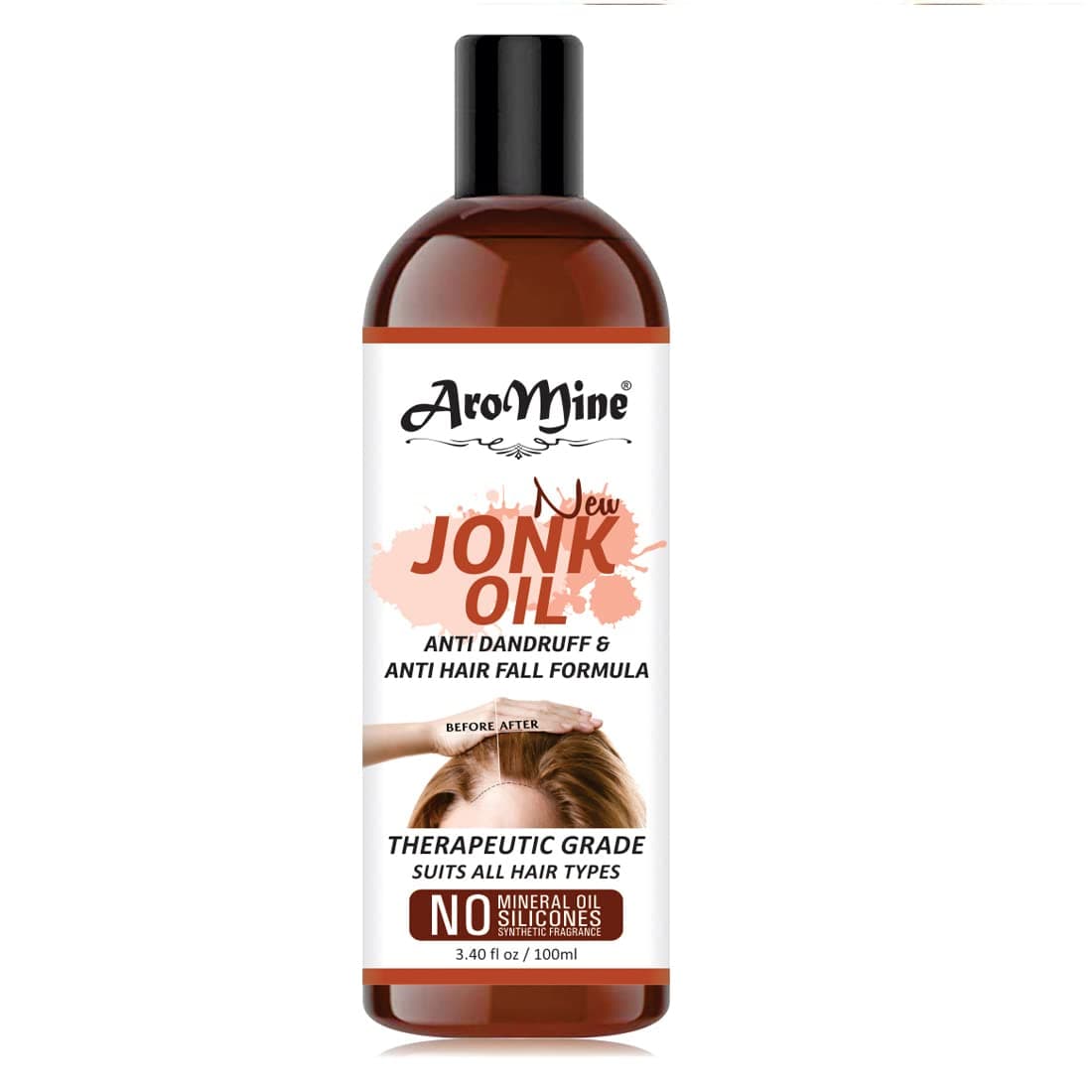AroMine Jonk Oil For Hair Growth & Anti Dandruff Hair Fall Oil For Men & Women 100ml