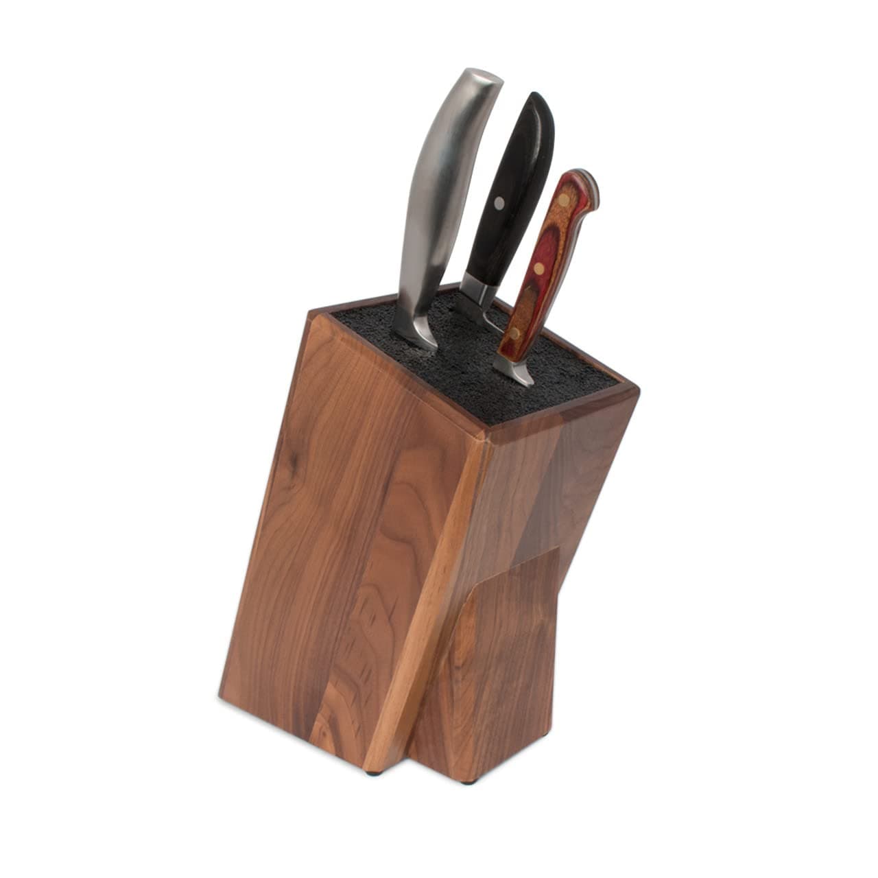 Kapoosh Universal Cutlery Block in Black Walnut