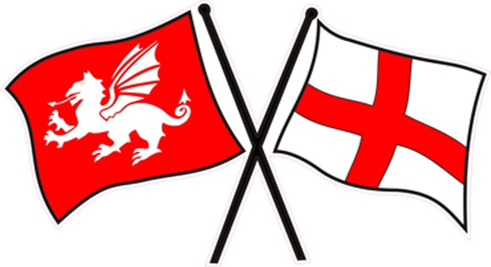 St George and White Dragon Car Sticker Decal