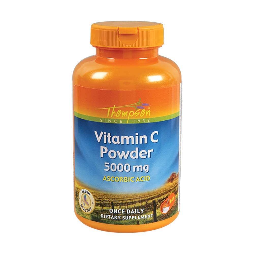 Thompson Vitamin C Powder | 5000mg | 100% Pure Ascorbic Acid | Immune Support & Antioxidant Supplement