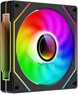 UPSIREN 92mm CASE Cooling Fan, Computer Case Fan, 4pin PWM SFF PC Fan, 25mm Thick, 1200/2500RPM Speed, 40/65CFM, Silent CPU Cooling Fan (3PCS, Black, 9CM)