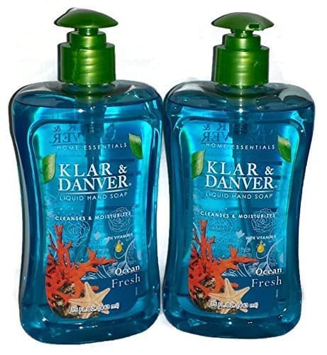 Liquid Hand Soap. Two, Extra Large 15 Fl Oz Bottles. (Ocean Fresh)
