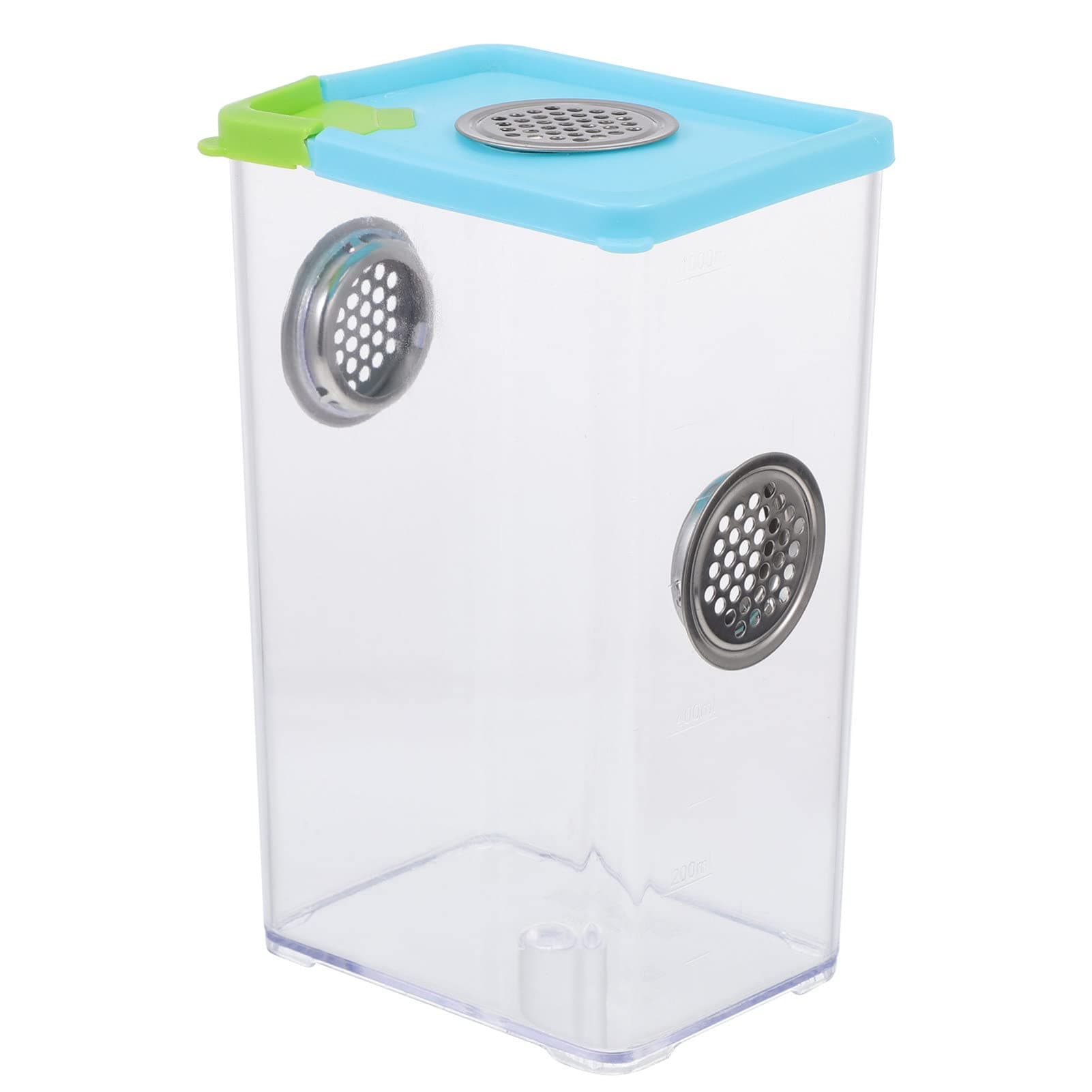 UKCOCO Reptile Breeder Box- Transparent Insect Breeder Box/Reptile Pet Feeding Box with Top Cover and Vents/For Spider Lizard Scorpion Centipede