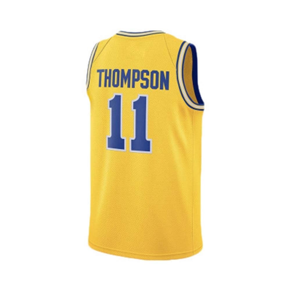 HS-JCWY01No. 11 Klay Thompson Basketball Jersey Shorts T-Shirt Children's Vest Golden State Warriors Basketball Shirt Sportswear Quick-Drying Clothes MVP,Yellow,M175~180CM