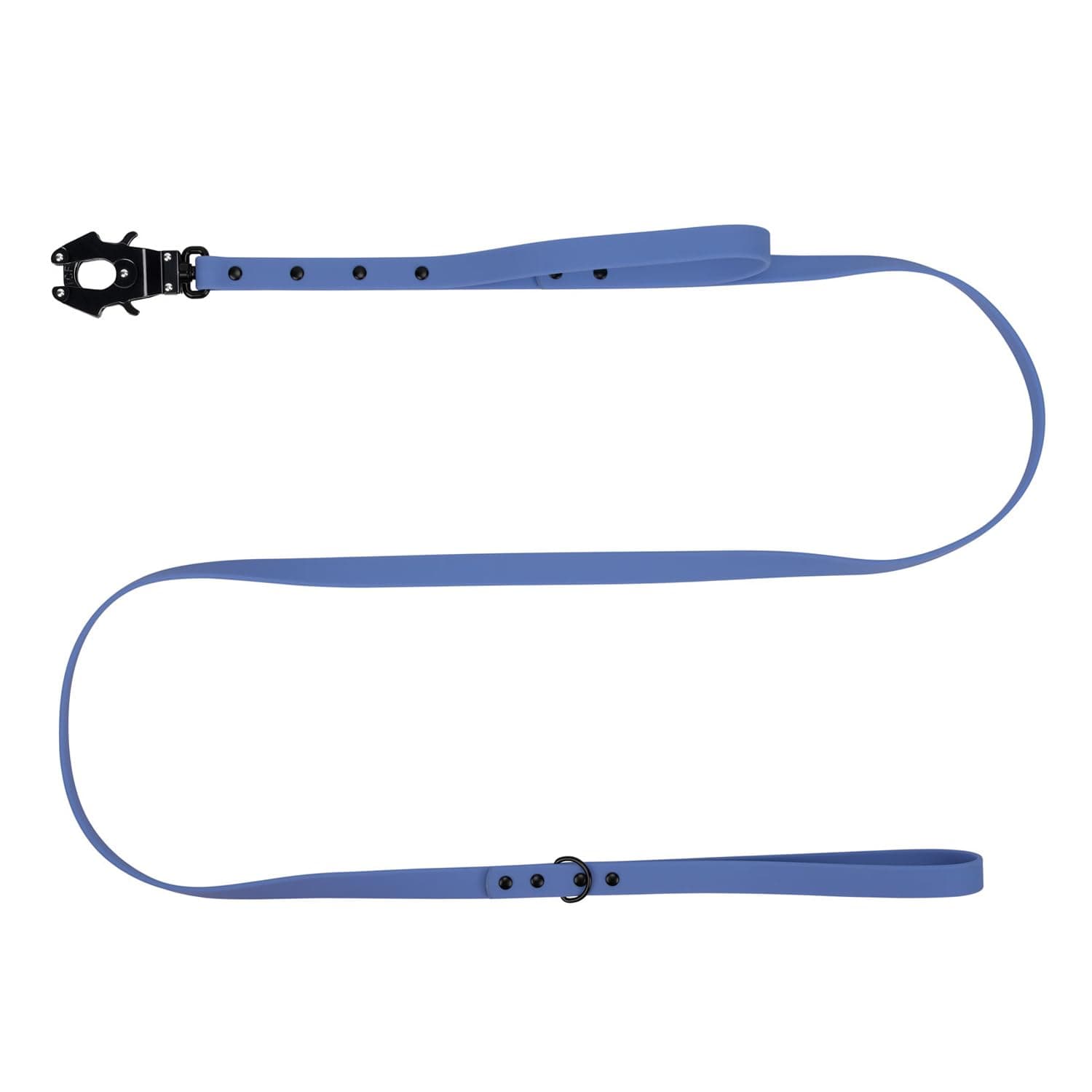 ICEFANG Waterproof PVC Coated Dog Leash with Tactical Quick Release Swivel Clip,2 Control Handle,Great for Outdoor Training, Beach, Backyard, Play, Camping, Swimming (Blue, 20mm X 6FT)