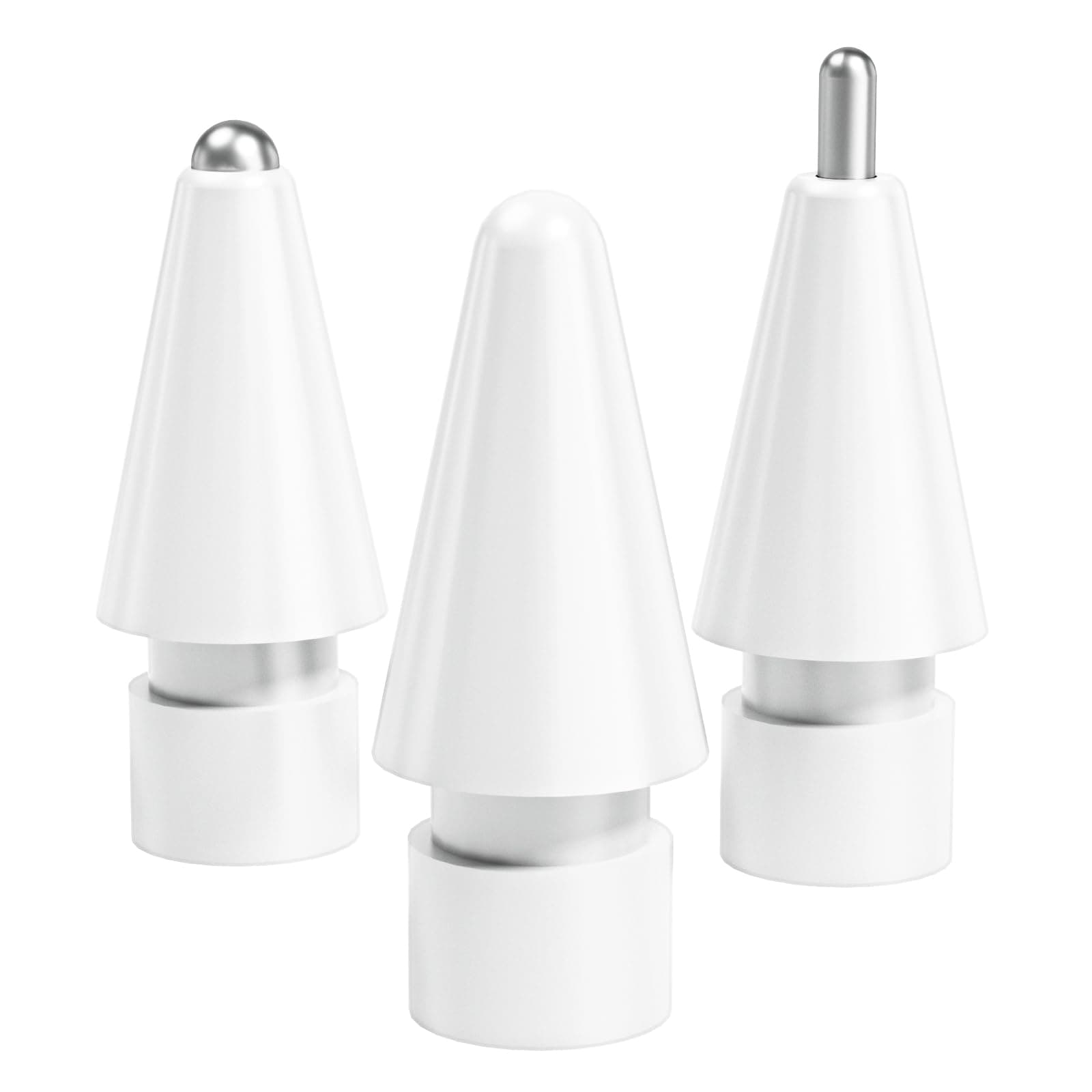 Replacement Tips Compatible with Apple Pencil 2 Gen ipad Pro Pencil - iPencil Nib for ipad Pencil 1 st/Pencil 2 Gen (3 Pack-White)