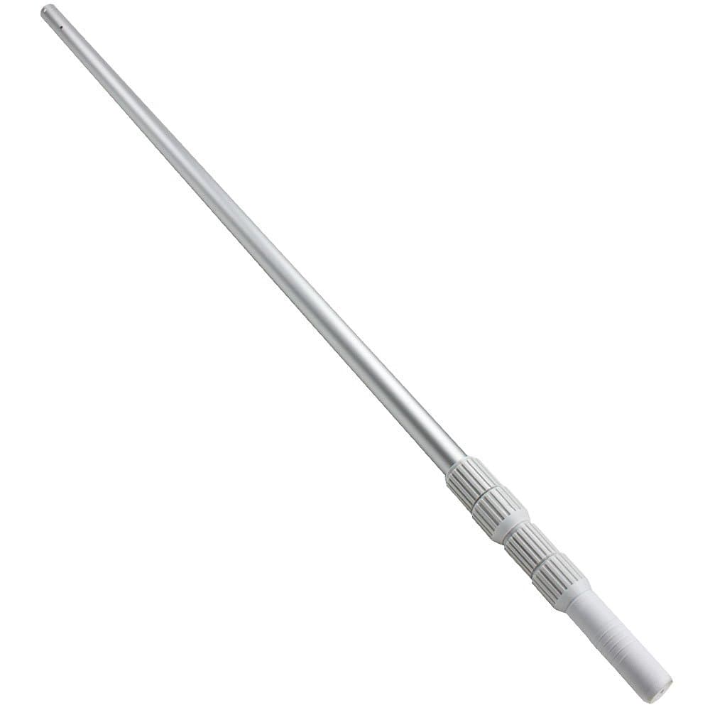 SplashTechUniversal 1.25" Aluminum Telescoping Pool Pole, Extends from 4 to 12 Feet (Aluminum, Smooth)