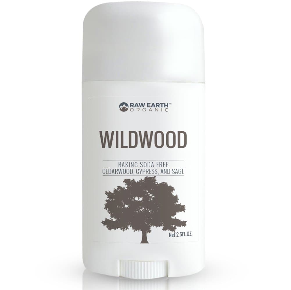 Raw Earth Organic All Natural Vegan Magnesium Deodorant - Baking Soda & Aluminum Free - Cedarwood / Cypress / Sage (2.5oz)