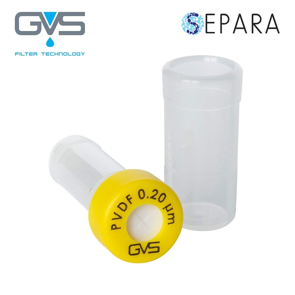 GVS Filter Technology, SEPARA Syringeless filter vial, PVDF Membrane, 0.2µm, 100/pk