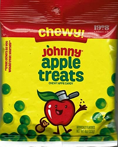 Chewy! Johnny Apple Treats Chewy Apple Candy - Fat Free Candy ( 3 PACK )