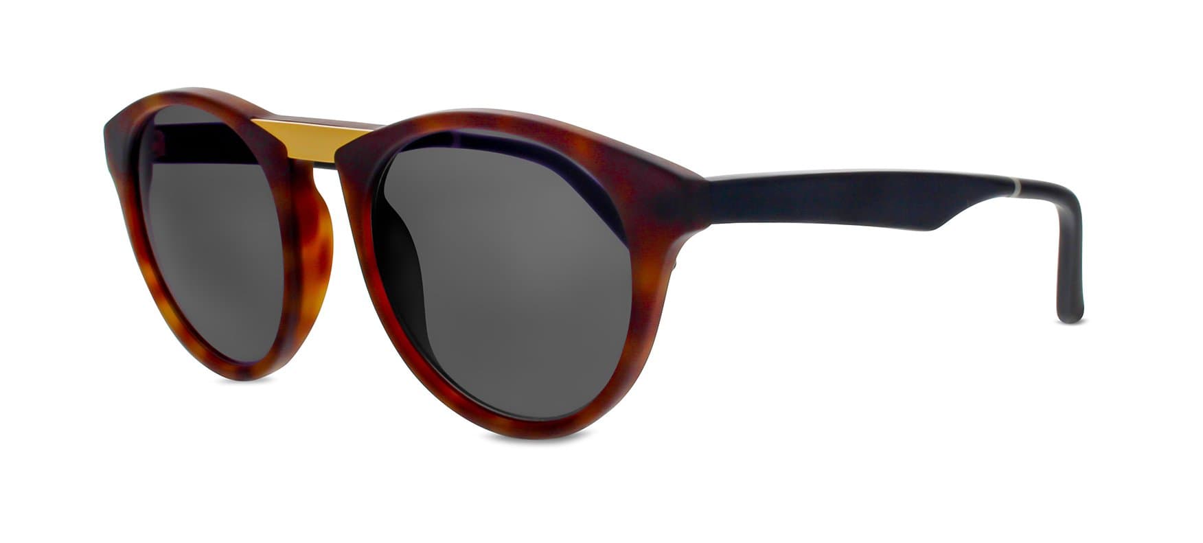 Smoke X Mirrors Black Betty Unisex Sunglasses SM110 Based in New York City, Handmade in France (Matte Tortoise/ Matte Black - Matte Gold, Grey)