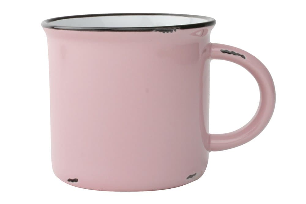 Tinware Mug in Pink - Set of 4