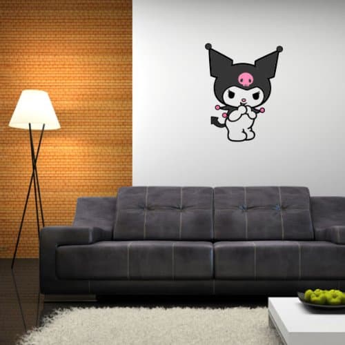 Hello Kitty Kuromi Giggle Wall Graphic Decal Sticker 25" x 20"