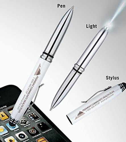Crowne Tri-Function Pen - Penlight/Stylus/Pen Triple functions