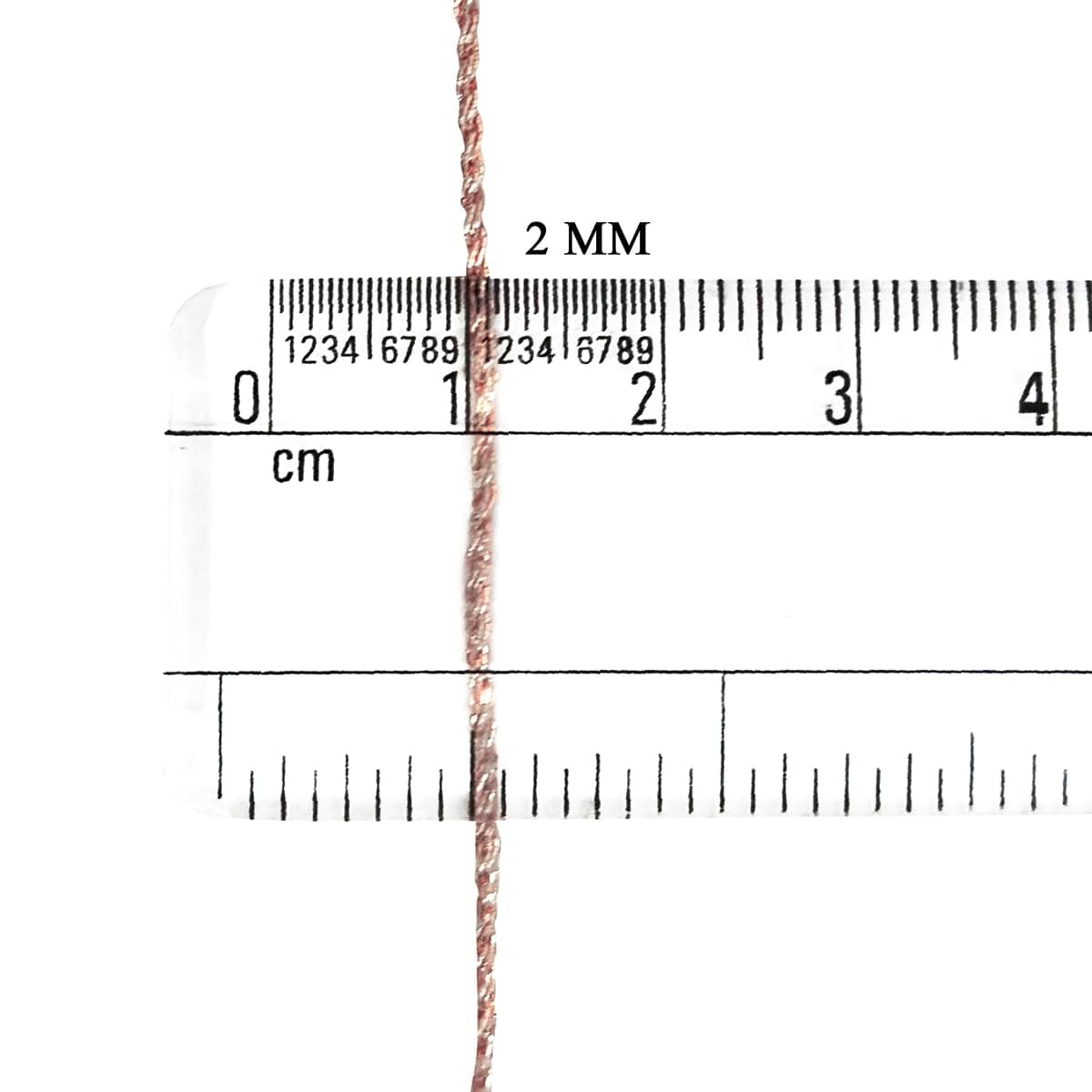 Metallic Zari Skeins in Rose Gold Color-2 Skeins-2MM(100 Grams Approx.)